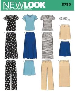 New Look Sewing Pattern 6730 Misses Separates, Size A (S-M-L-XL)