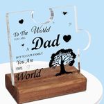 Dad Dad Birthday Gifts from Daughter Son,Acrylic Puzzle Gifts for Dad,Funny Thank You Gifts Ideas for Daddy from Kids Wife.