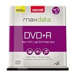 MAXELL DVD+R 4.7 RECORDABLE (Spindle Case) - Spindle 100 Blank DVD-R Disc, (639016)