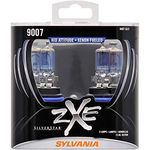 SYLVANIA - 9007 (HB5) SilverStar zXe High Performance Halogen Headlight Bulb - Bright White Light Output, HID Attitude, Xenon Fueled Technology (Contains 2 Bulbs)