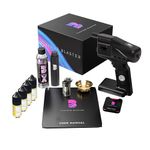 Flavour Blaster Cocktail Bubble & Smoke Gun Kit | Smoking Cocktail Machine. Edible Aroma &Bubbles | Smoke Bubble Gun for Elevating Drinks & Food with Flavour-Rich Clouds | Cocktail Gift Sets | Black