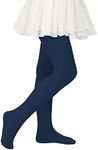 Zando Stretchy Navy Ballet Tights for Girls 6-8 Ultra Soft Dance Tights for Girls 7-8 Colorful Girls Tights Size 6-7 Girls Leggings Size 8 Kid Stockings Nylon Spandex Navy 6-9Years