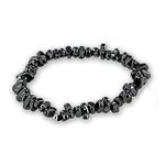 Believe London Hematite Therapy Bracelet With Jewelry Bag & Meaning Card | Strong Elastic | Precious Natural Stones