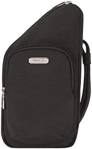 Travelon Anti-Theft Essentials Compact Crossbody Bag, Black, Compact Crossbody, Crossbody Bag