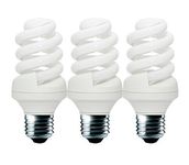 11W (=65W) Energy Saving Spiral CFL 2700K Warm White colour Light Bulb E27 Edison Screw ES Cap, 10 Years, 10,000 hours compact fluorescent with pack sizes by Lowenergie (3)