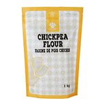 Dinavedic Chickpea Flour (Garbanzo Bean Flour) - 1 kg (2.2 lb) | Fine Gram Flour, Split Pea, Besan, High In Protein