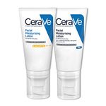 CeraVe Day and Night Facial Moisturiser Duo | SPF50 52 ml for Morning Use and PM Facial Lotion 52 ml for Evening Use