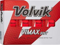 Volvik Vimax Soft Red Golf Balls, Dozen