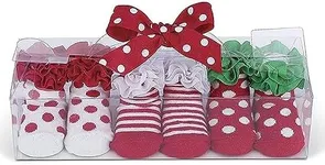 Bearington Lil' Elf Christmas Socks, Set of Three, (0-12 Months)