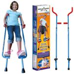 Walkaroo Steel Stilts by Air Kicks with Ergonomic Design for Easy Balance Walking (Blue)