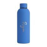 Aica Personalized Name Stainless Steel Water Bottle - 500ml, Hot & Cold (Royal Blue) | Birthday Gifts for Boyfriend