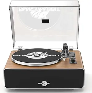 Record Player with Speakers, Turntables for Vinyl Records with AT-3600L Cartridge, Belt Drive 2-Speed (33/45 RPM), All in One Vinyl Player for Music Lovers (HP-H2501)