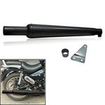 Dhe Best SIL42 Bike Goldstar Glasswool Filter Exhaust Silencer Unique Design Black Gold Star Silencer for RE Thunderbird 350 Model 2