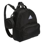 adidas Unisex's Must Have Mini Backpack, Small Size for Festivals and Travel Bag, Black/White, One