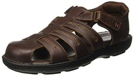 Hush Puppies mens Nw Track Dark Brown Fisherman Sandal - 9 UK (8644870)