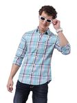 The Indian Garage Co Men's Slim Fit Shirt (0923-SHCHYD-09-01_Mint Green