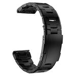 Abanen Titanium Watch Band for Fenix 7/ Fenix 6 / Fenix 5 /epix Pro 47mm, Quick Fit 22mm Titanium Metal Wristband with Stainless Steel Buckle for Garmin Quatix 7,Approach S62 (Black)