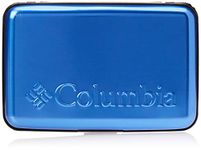 Columbia Men's Metal Hard Case RFID Credit Card Holder Wallet, Blue, One Size