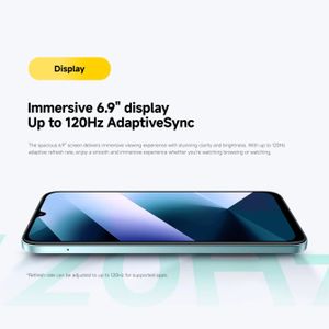 XIAOMI POCO C85 Smartphone 8+256GB, 6.9" 120Hz Display, 50MP Camera, Black