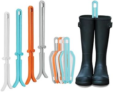 ONEDONE Folding Boot Shapers Adjustable Boot Stands Boots Holders for Tall and Knee High Shoes Boot Storage Shoes Clip Insert Support