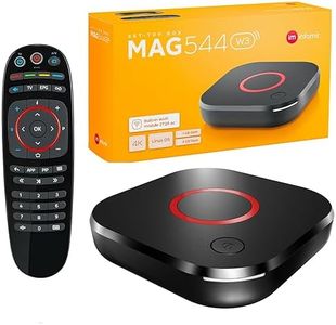 MAG 544w3 Original Infomir & XstreamTec Linux 4K IPTV Set TOP Box with Built-In DUAL WiFi 5G (802.11ac 2T2R) Internet TV IP Receiver HEVC 4K UHD 544 HDMI 2.0 UK Plug MAG544w3