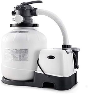 Intex Sand Filter Pump & Saltwater System for Up to 15,000 Gal Pools, Krystal Clear - Automatic Algae Control & Above-Ground Swimming Pool Cleaning