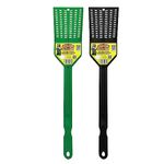 BILLY-BOB Multi-Purpose Heavy Duty Fly Swatter - 2 Pack - Fly Swatter with Bug Scooping Compartments