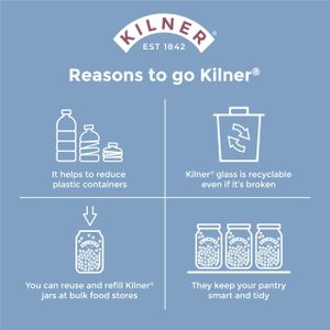Kilner 1L Butter Churner – Glass Hand Crank Butter Maker