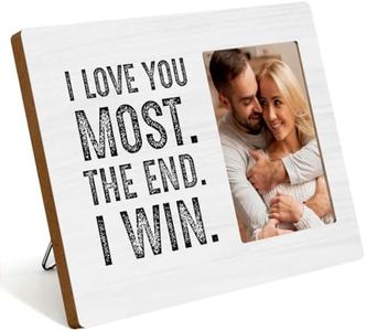 MIGUMUTU Romantic Unique Anniversary Valentines Day Cute Couples Gift Picture Frames Holds 4 X 6 Inch Photo Wedding Engagement Gifts Love You Gifts for Him Her