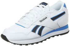 Reebok Unisex Glide Sneaker, White Black Kinetic Blue, 9 UK