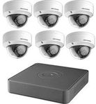 Hikvision T7108Q2TB 8-Channel 1080p DVR with 2TB HDD and 6 1080p Outdoor Dome Cameras Kit