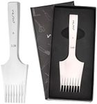 WUTA Professional Leather Chisel All-Polished High Die-Steel Chisel French Style Pricking Iron Sharp Leather Punching Tool (Obverse 3.38 mm 8 Teeth)