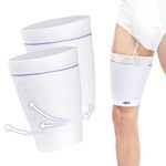 HANSILK Catheter Leg Bag Holder 2 Pcs Convenient Washable Reusable Elastane Stitched Wrapped Urine Bag Designed for The Incontinent M