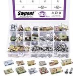 Swpeet 183Pcs Zinc Plated Auto Car U-Clip U Nut and Screw Assortment Kit, Car Clips Fasteners for Dash Door Panel Interior SAE