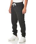 Southpole Men's 1570 Basic Active Fleece Jogger Sweatpants, Heather Charcoal, X-Small