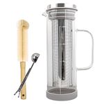 Azontion Cold Brew Coffee Maker, Iced Coffee Maker, Stainless Steel Leak Proof Cover, 304 Stainless Steel Filter for Cold Brew Coffee and Tea