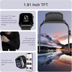 IOWODO Smart Watch 1.91" HD