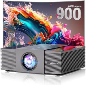 ULTIMEA Projector 4K Decoding 900 ANSI Lumens, Obstacle Avoidance, 6D Keystone, 30W Speakers, Projector Full HD Native 1080P Home Cinema, WiFi and Bluetooth 5.3, Apollo P60 Smart Series