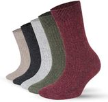 RIWTOM Merino Wool Socks -Wool Sock,Hiking Socks For Women, Crew Socks for Women, Women 5-10