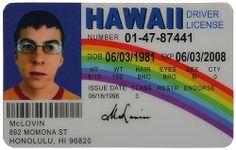 Auto & Car Acc McLovin Fun Plastic Fake ID License Model: Car/Vehicle Accessories/Parts