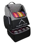 Flight level Disc Golf Backpack with Insulated Cooler | Frisbee Disc Golf Bag | Large Capacity up to 20 Discs