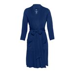 Posh Peanut Mommy Robe for Maternity Labor Delivery - Soft Viscose from Bamboo Postpartum Robe & Maternity Robe for Hospital, Sailor Blue, Small