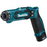 Makita DF012DSE 7.2V Li-ion Pencil Drill Driver Complete with 2 x 1.5 Ah Li-Ion Batteries and Charger Supplied in A Carry Case