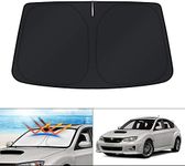 KUST Custom Fit Windshield Sun Shade for 2008-2015 Subaru Impreza WRX/WRX STI Sunshade Foldable Sun Visor Protector Blocks UV Rays Keep Your Car Cooler