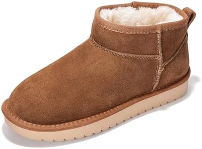 Project Cloud Genuine Suede Ankle Boots for Women - Water Resistant with Memory Foam Insole Winter Boots for Women - Trending Shoes & Comfortable Women's Ankle Boots (Hippy, MOCHSUEDE, 6.5)
