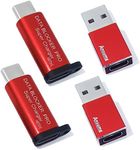 Data Blocker, USB A to C & USB C to C Data Blocker (4-Pack), Protect Against Juice Jacking,100% Guaranteed Prevent Hacker Attac,Support Safe Fast Charging up to 20V/4A