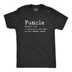 Mens Funcle Definition T Shirt Funny Graphic Uncle Family Tee Novelty Print Mens Funny T Shirts Funny Uncle T Shirt Novelty Tees for Men Black S