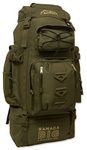 Andes Olive Green Ramada 120L Extra Large Hiking Camping Backpack/Rucksack Luggage Bag