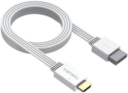 TAIKURA Wii to HDMI Adapter and Converter in White for Wii with Built-in Cable Plug and Play Supports All Wii Display Modes Digital HDMI Output with Zero Loss for Full HD 1080P TV, Monitor, Projector