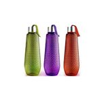 Xiran Plastic Water Bottel, 1000ml Round Shape Plastic Water Bottle With Square Cap, Pack Of 3 Water Bottle For Gym, School, Office (Multi-Color)